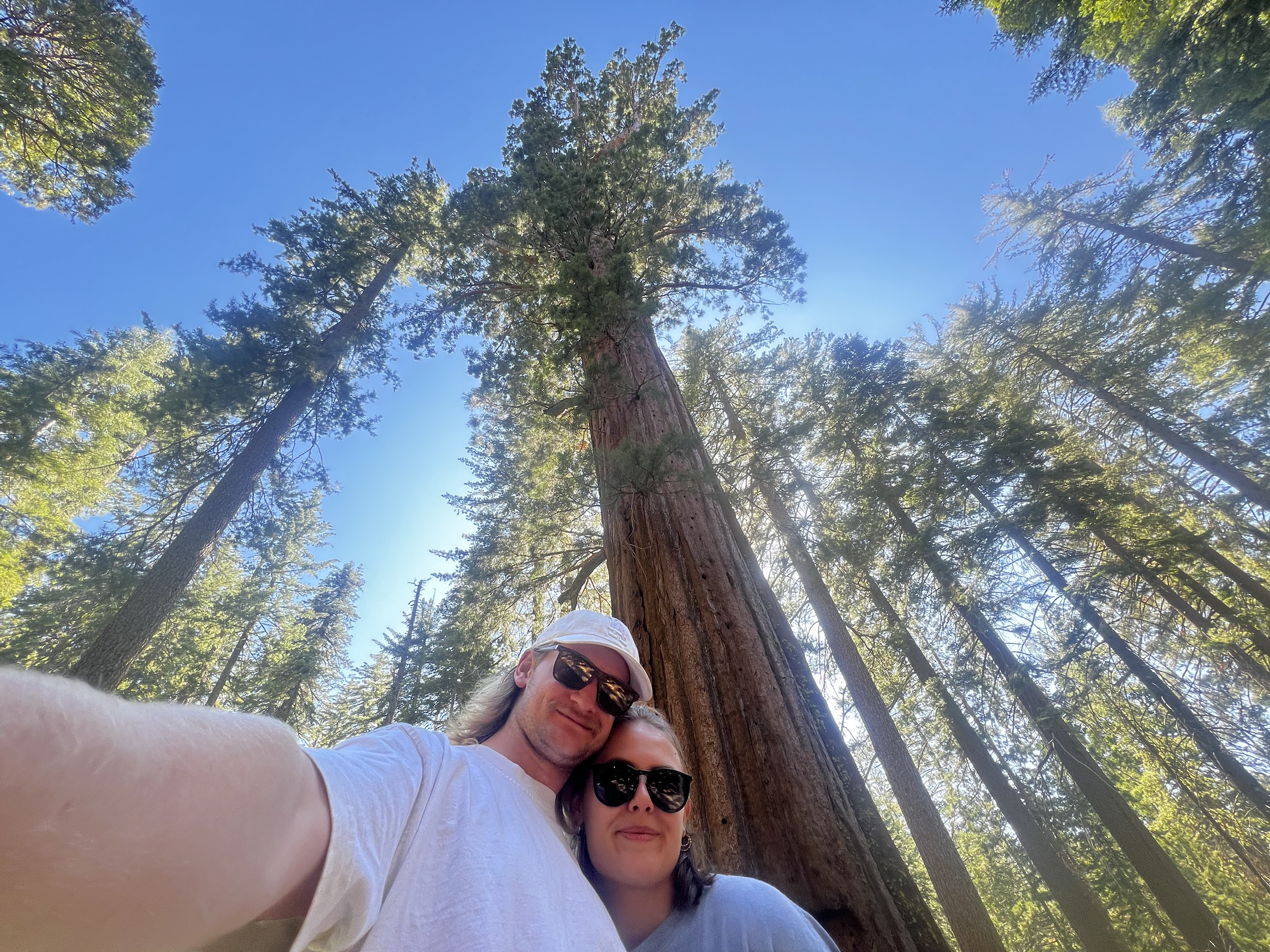 Sean and Mackenzie on a mountain trail